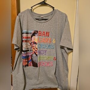 Gray RBG Graphic T-Shirt 2X